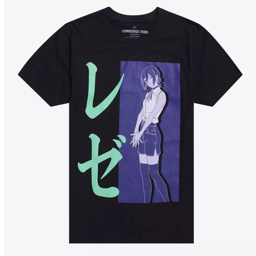 Rare reze chainsaw man movie anime waifu hot topic graphic shirt top streetwear